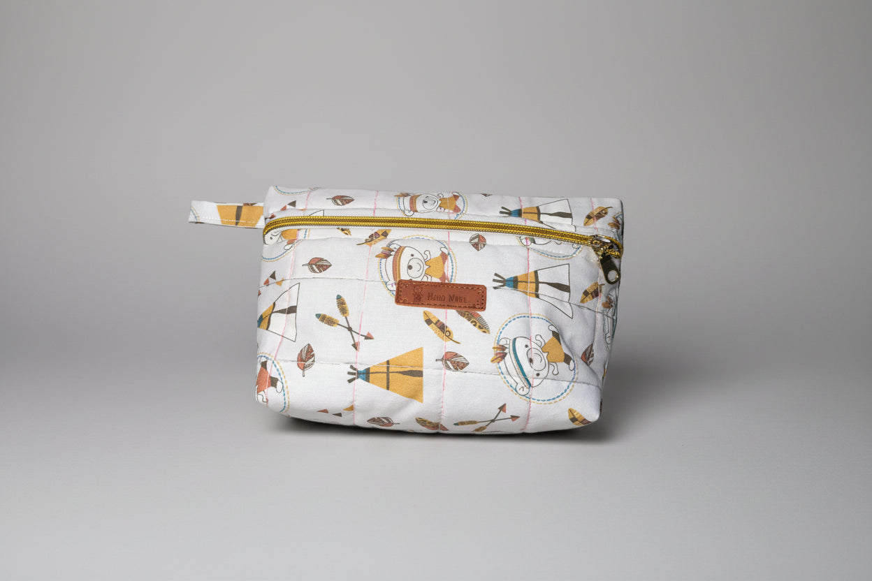 Trousse de toilette ou de maquillage en coton