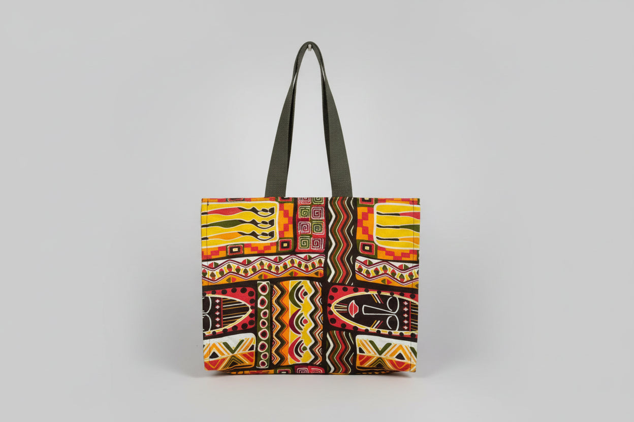 Sac cabas en coton wax